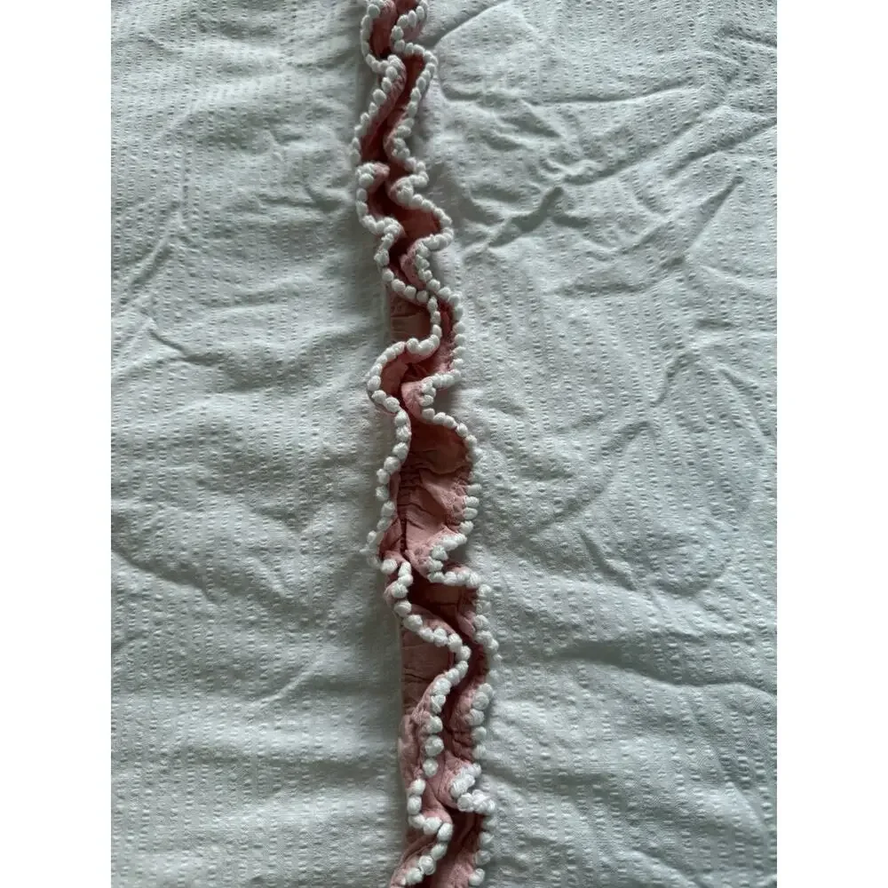 1950's Floral Chenille Bedspread 104”X 96” Shabby Chic Cottagecore Needle Tuft